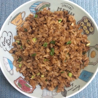 海苔の佃煮で♪海苔チャーハン